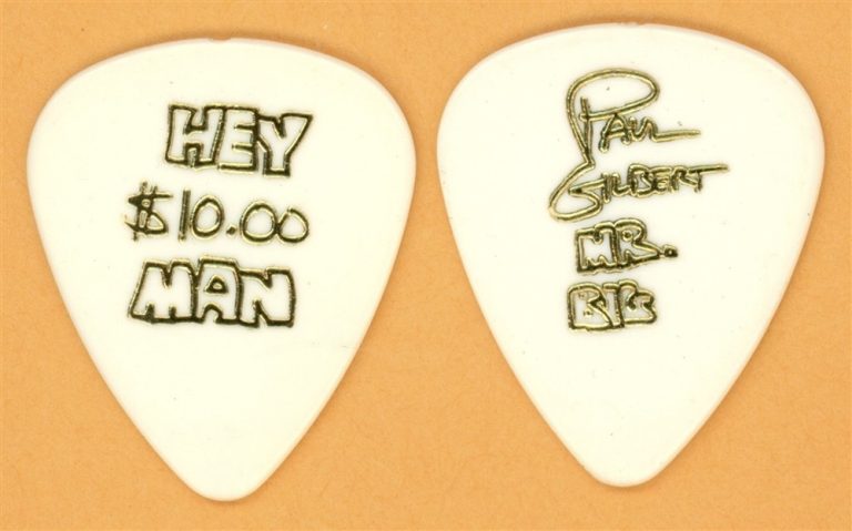 Mr. Big Paul Gilbert $10.00 Vintage Guitar Pick - 2006 Hey Man Tour