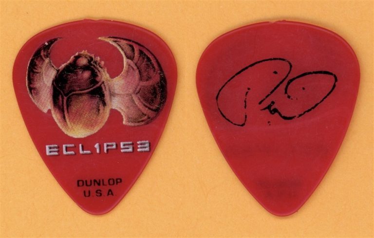 Journey Ross Valory Signature RED Guitar Pick - 2012 Ecl1ps3 Tour