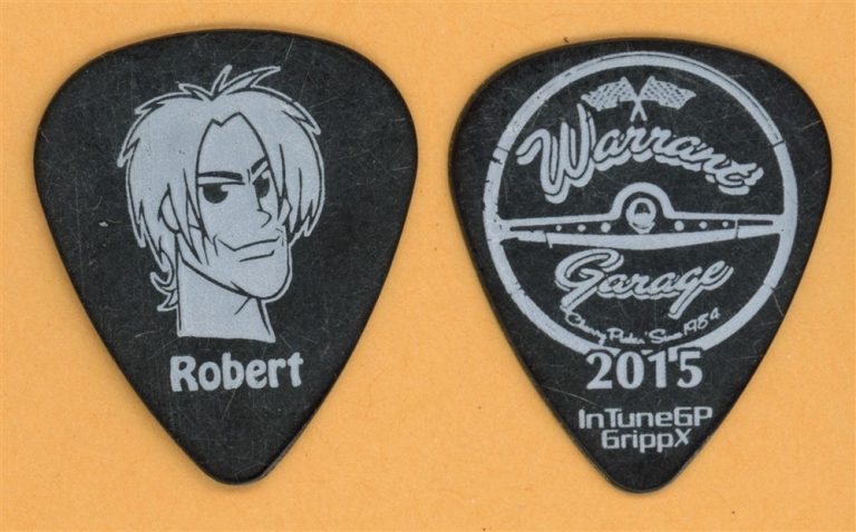 Warrant Erik Turner Joey Allen Robert Mason Jerry Dixon Vintage Tour Guitar Pick