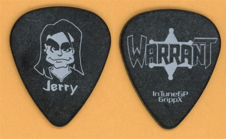 Warrant Erik Turner Joey Allen Robert Mason Jerry Dixon Vintage Tour Guitar Pick