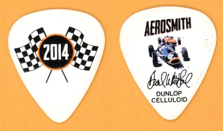 Aerosmith Brad Whitford Vintage Tour Guitar Pick - 2014 Tour