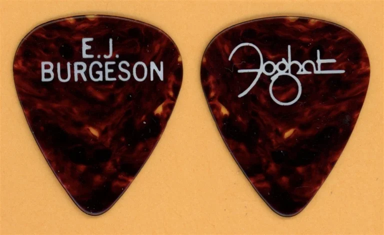 Foghat E.J. Burgeson Vintage Guitar Pick - 1988 Tour