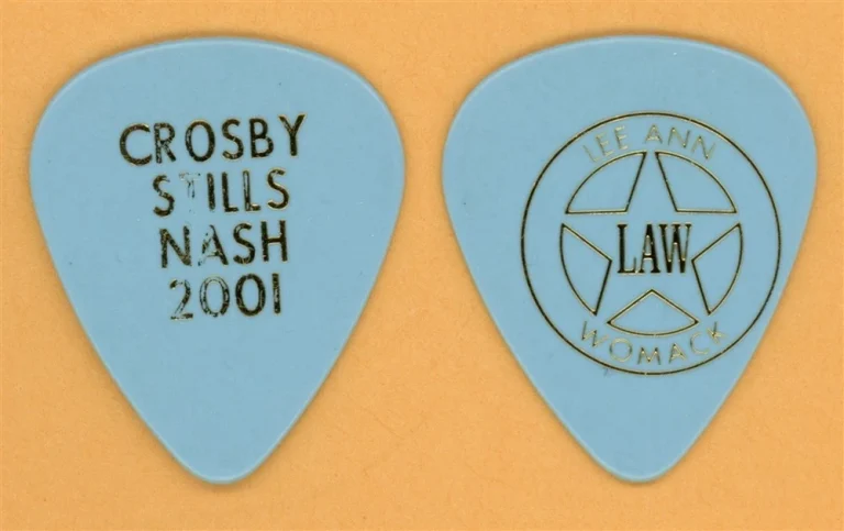 Crosby Still Nash Stephen Stills Vintage Guitar Pick - 2001 Tour