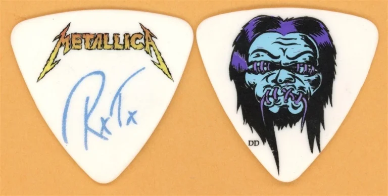 Metallica Robert Trujillo Large Head Guitar Pick - 2008 Death Magnetica Tour