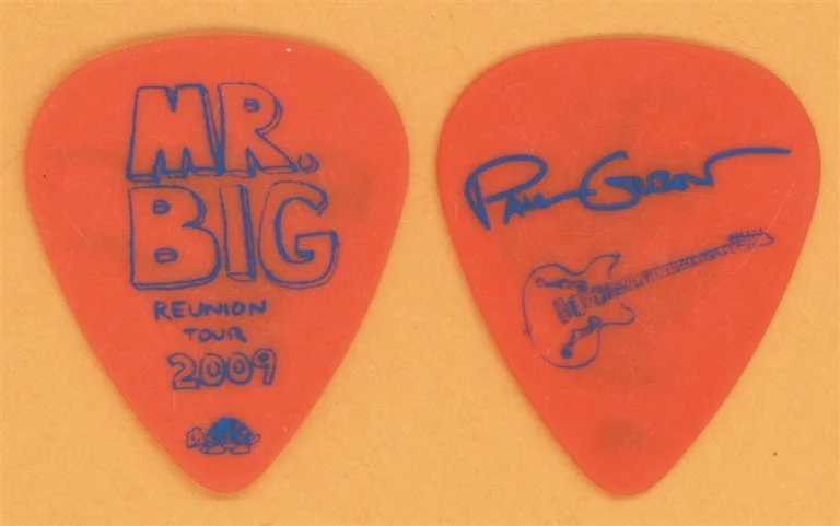 Mr. Big Paul Gilbert Vintage Guitar Pick - 2009 Reunion Tour