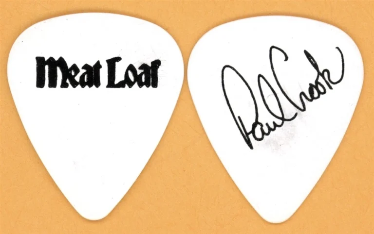 Meat Loaf Paul Crook Vintage Guitar Pick - 2007 US Tour