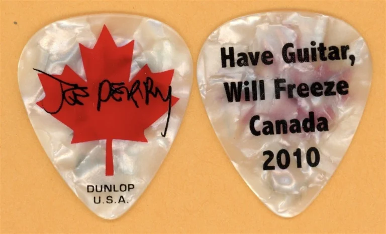 Aerosmith Joe Perry Vintage Guitar Pick - 2010 Canadian Tour
