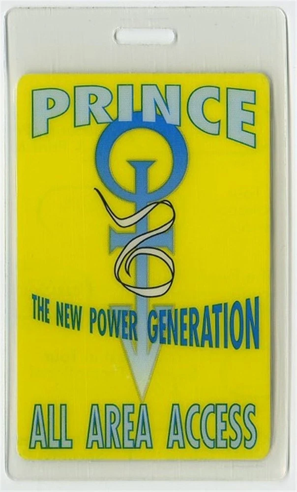 Prince 1993 Act 1 Concert Tour All Access Laminated Backstage Pass