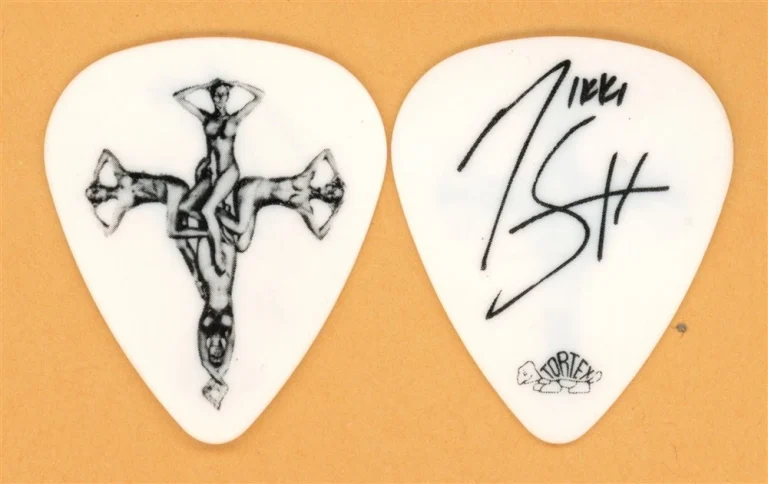 Motley Crue Nikki Sixx Vintage Guitar Pick - 2008 Saints of Los Angeles Tour