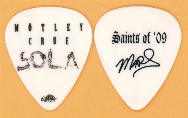 Motley Crue Mick Mars Vintage Guitar Pick - 2009 SOLA Tour