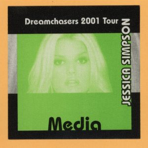 Jessica Simpson 2001 Dreamchasers Concert Tour MEDIA Backstage Pass
