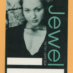 Jewel 1997 Tiny Lights Concert Tour Backstage Pass