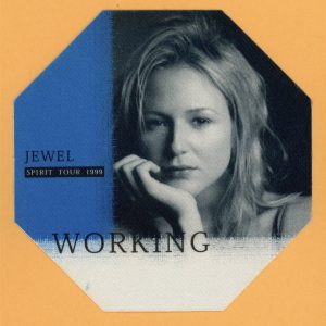 Jewel 1999 Spirit Concert Tour WORKING Backstage Pass