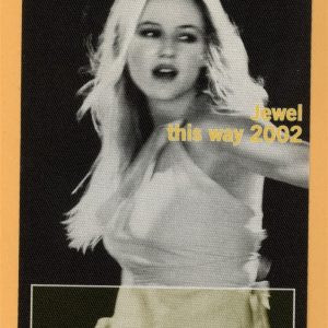 Jewel 2002 This Way Concert Tour CREW Backstage Pass