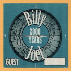 Billy Joel 2000 Years Millennium Concert Tour Guest Backstage Pass