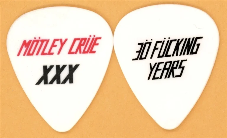 Motley Crue Mick Mars Vintage Guitar Pick - 2011 XXX Tour