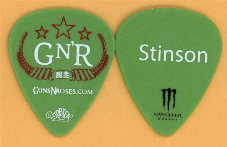 Guns N Roses Tommy Stinson Vintage Guitar Pick - 2011 Chinese Democracy Tour