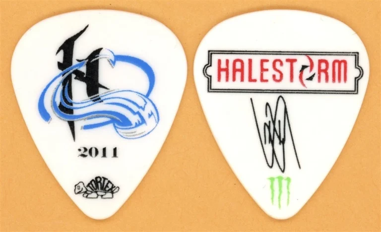 Halestorm Lzzy Hale Vintage Guitar Pick - 2012 Avalanche Tour