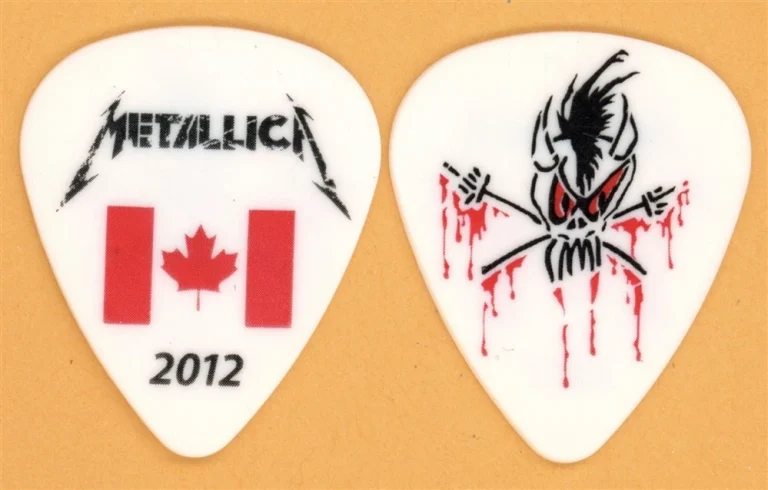 Metallica Kirk Hammett Scary Guy Vintage Guitar Pick - 2012 Canada Tour