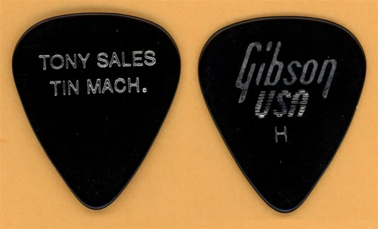 Tin Machine David Bowie Tony Sales Vintage Guitar Pick - 1989 Tin Machine Tour