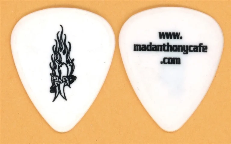 Van Halen Michael Anthony 2002 Tour Dunlop White V1 (Hollow Pepper) Guitar Pick