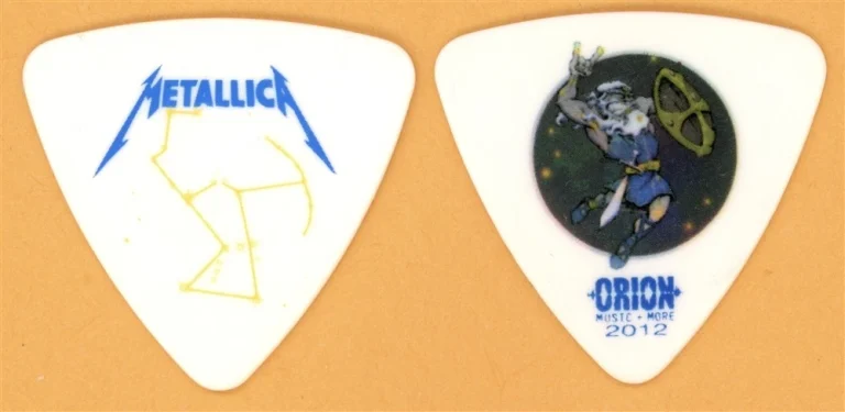 Metallica Robert Trujillo Vintage Guitar Pick - 2012 Orion Festival Tour