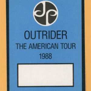 Jimmy Page 1988 Outrider Concert Tour Backstage Pass - Led Zeppelin