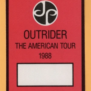 Jimmy Page 1988 Outrider Concert Tour Backstage Pass - Led Zeppelin