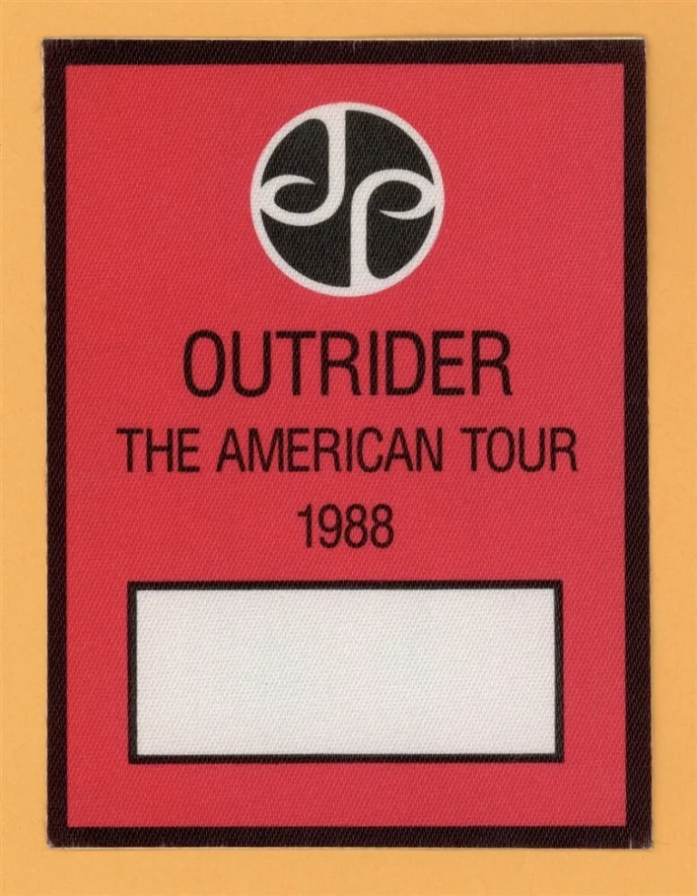 Jimmy Page 1988 Outrider Concert Tour Backstage Pass - Led Zeppelin