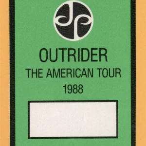 Jimmy Page 1988 Outrider Concert Tour Backstage Pass - Led Zeppelin