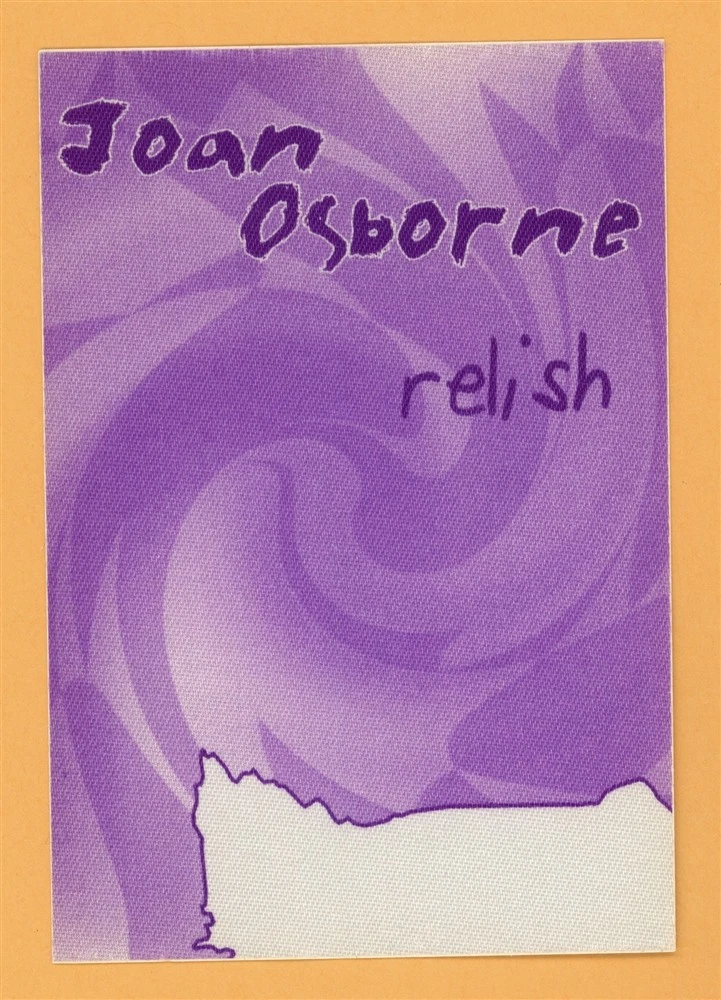 Joan Osborne 1996 Relish Concert Tour CREW Backstage Pass