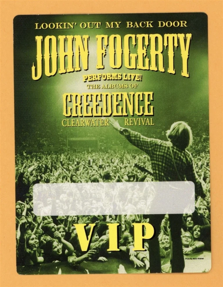 John Fogerty 2007 Revival Concert Tour VIP Backstage Pass
