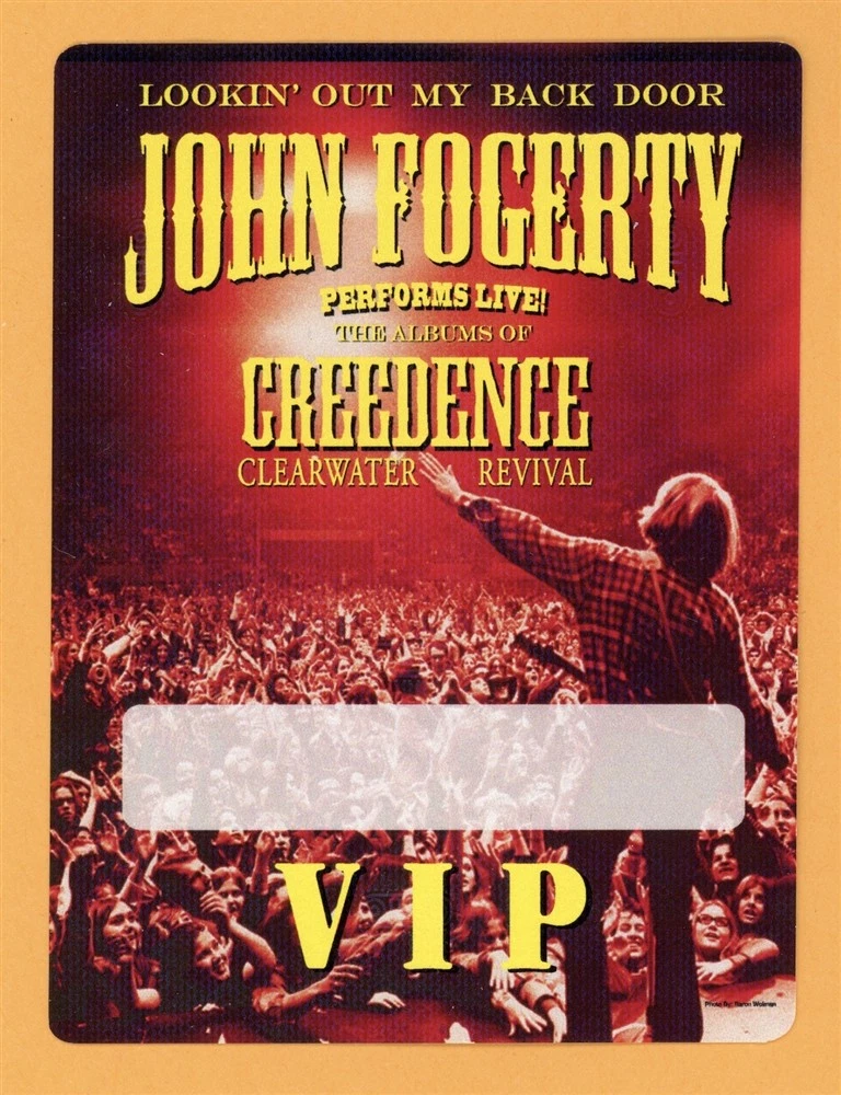 John Fogerty 2007 Revival Concert Tour VIP Backstage Pass