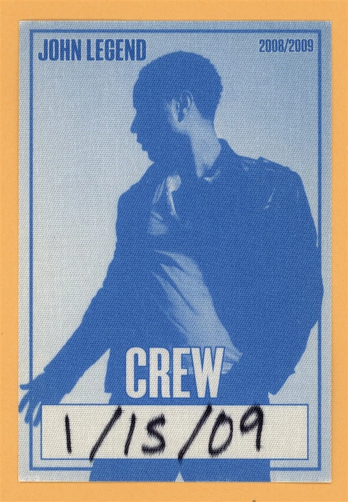 John Legend 2008 Concert Tour CREW Backstage Pass