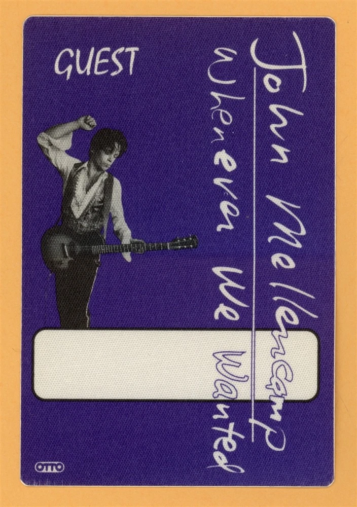 John Mellencamp 1992 Whenever We Wanted Concert Tour GUEST Backstage Pass