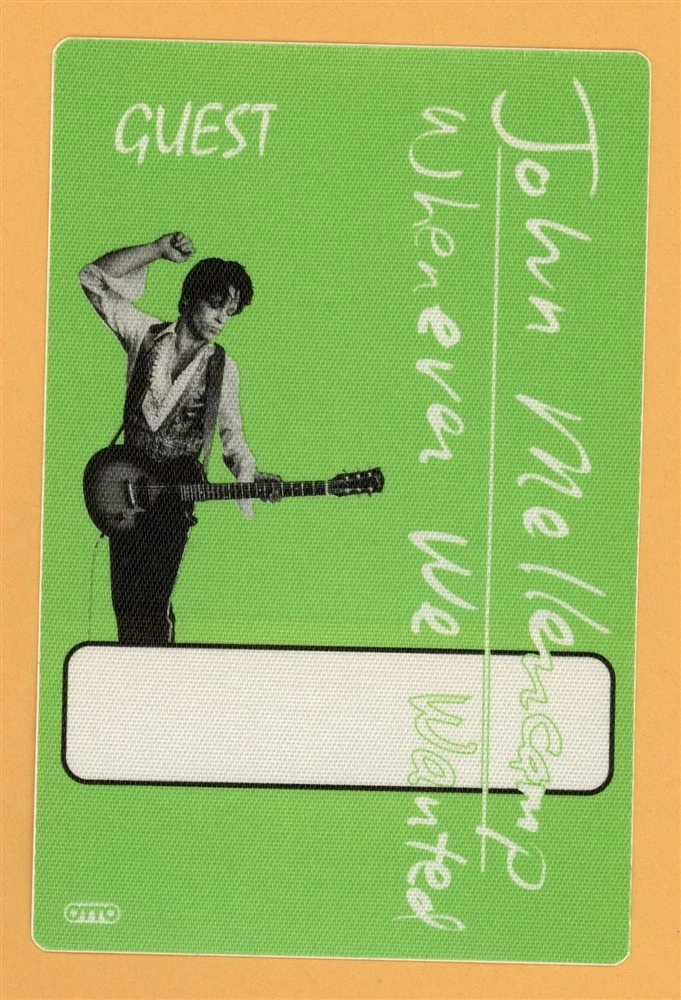 John Mellencamp 1992 Whenever We Wanted Concert Tour GUEST Backstage Pass