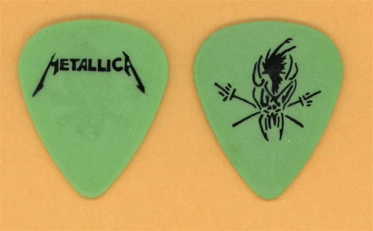 Metallica James Hetfield Scary Guy Vintage Guitar Pick - 1993 Black Album Tour