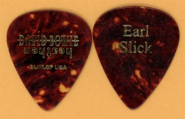 David Bowie Earl Slick Vintage Guitar Pick - 2002 Heathen Tour