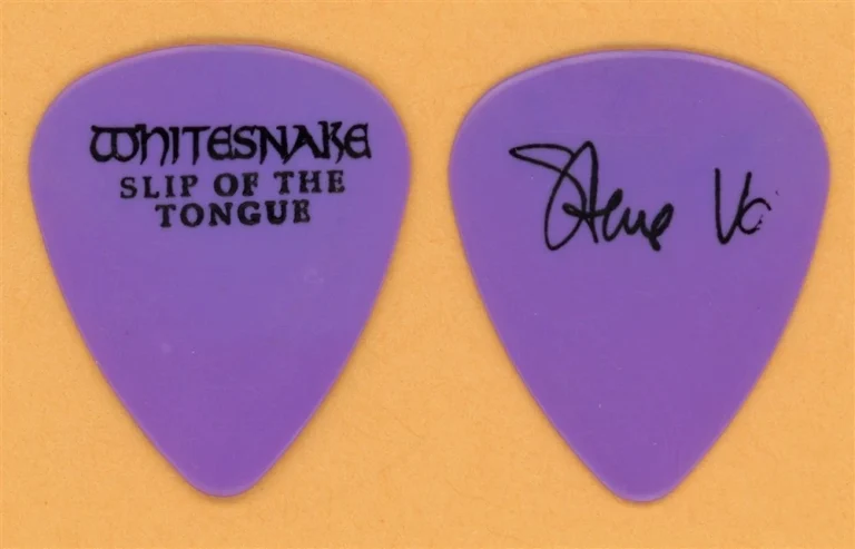 Whitesnake Steve Vai Vintage Guitar Pick - 1990 Slip of the Tongue Tour
