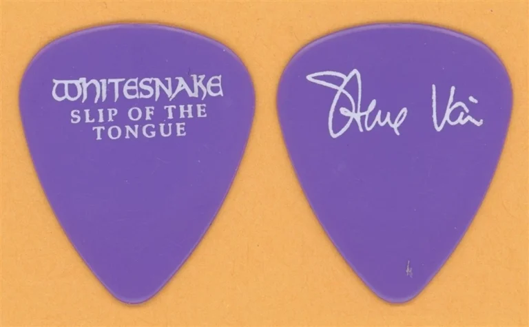 Whitesnake Steve Vai Vintage Guitar Pick - 1990 Slip of the Tongue Tour