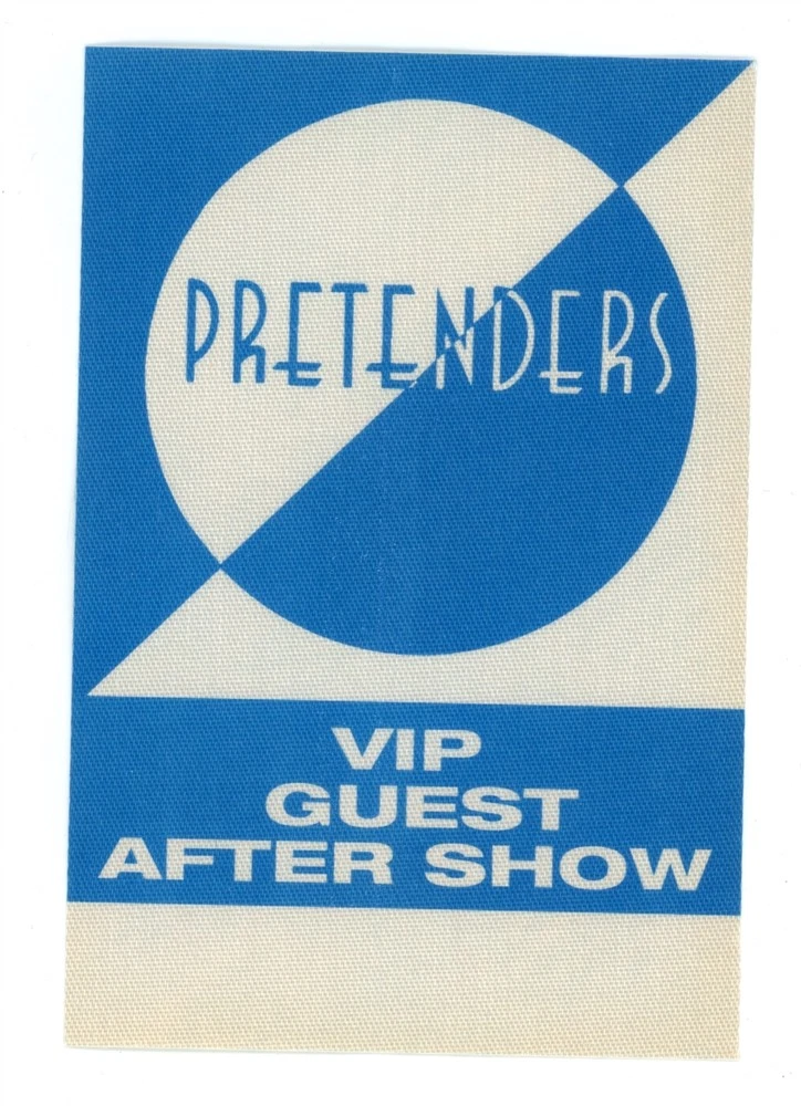 The Pretenders 2002 Loose Screw Concerrt Tour VIP Backstage Pass