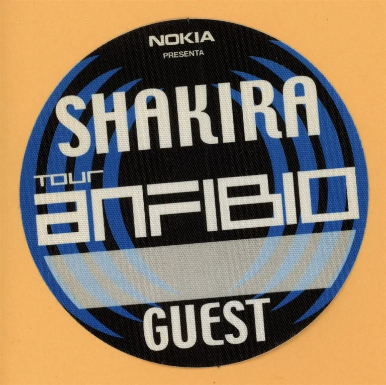 Shakira 1998 Dónde Están los Ladrones? Concert Tour GUEST Backstage Pass