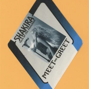 Shakira 2001 Tour of The Mongoose Concert MEET & GREET Backstage Pass