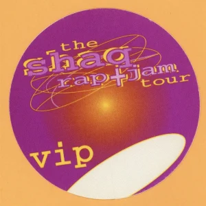 Shaquille O'neal 1997 Rap + Jam Tour VIP Backstage Pass