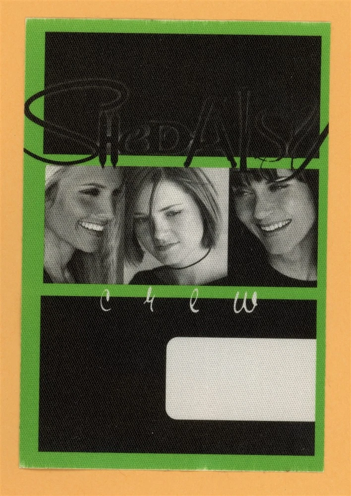 She Daisy 2002 Knock on the Sky Concert Tour Crew Backstage Pass