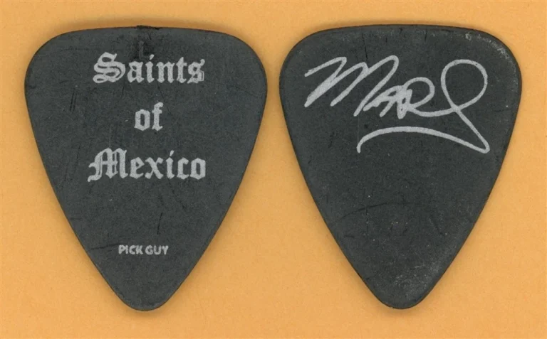 Motley Crue Mick Mars Vintage Guitar Pick - 2008 Saints of Mexico Tour