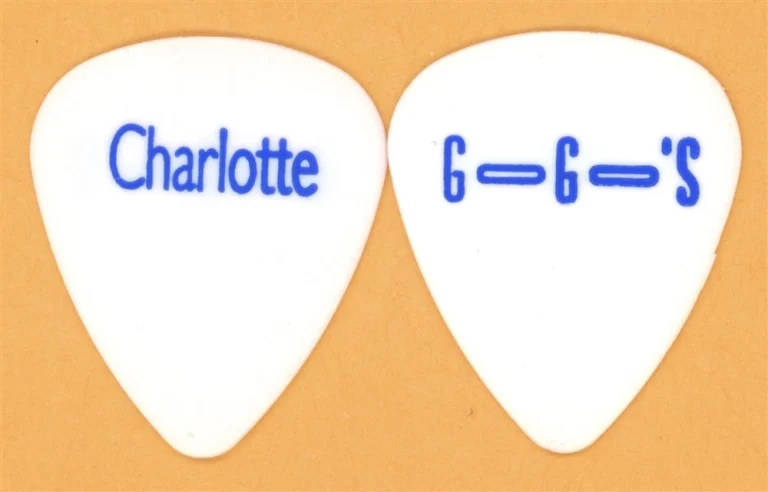 The Go-Go's Charlotte Caffey WHITE Vintage Guitar Pick - 1999 Reunion Tour