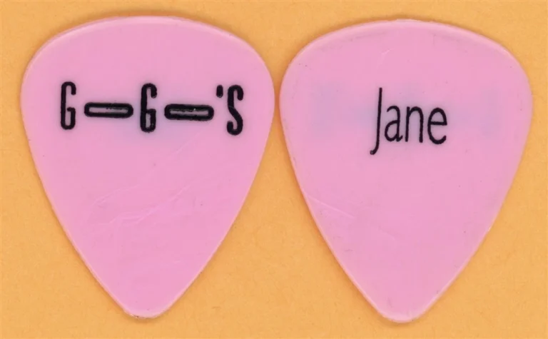 The Go-Go's Jane Wiedlin Vintage Guitar Pick - 1999 Reunion Tour