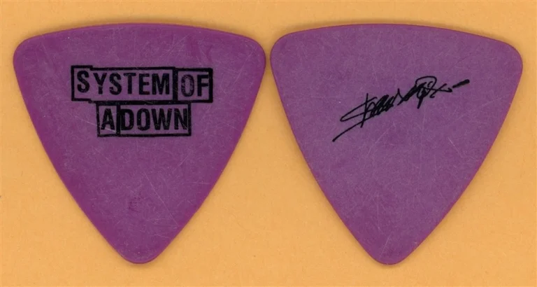System of a Down Shavo Odadjian Vintage Guitar Pick - 2002 Toxicity Tour