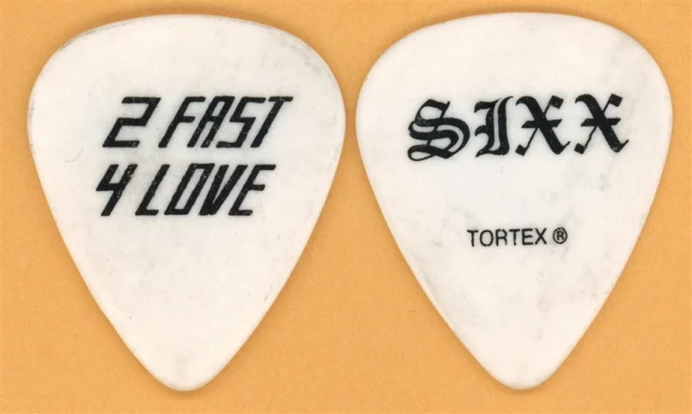 Motley Crue Nikki Sixx Vintage Guitar Pick - 2009 2 Fast 4 Love Tour